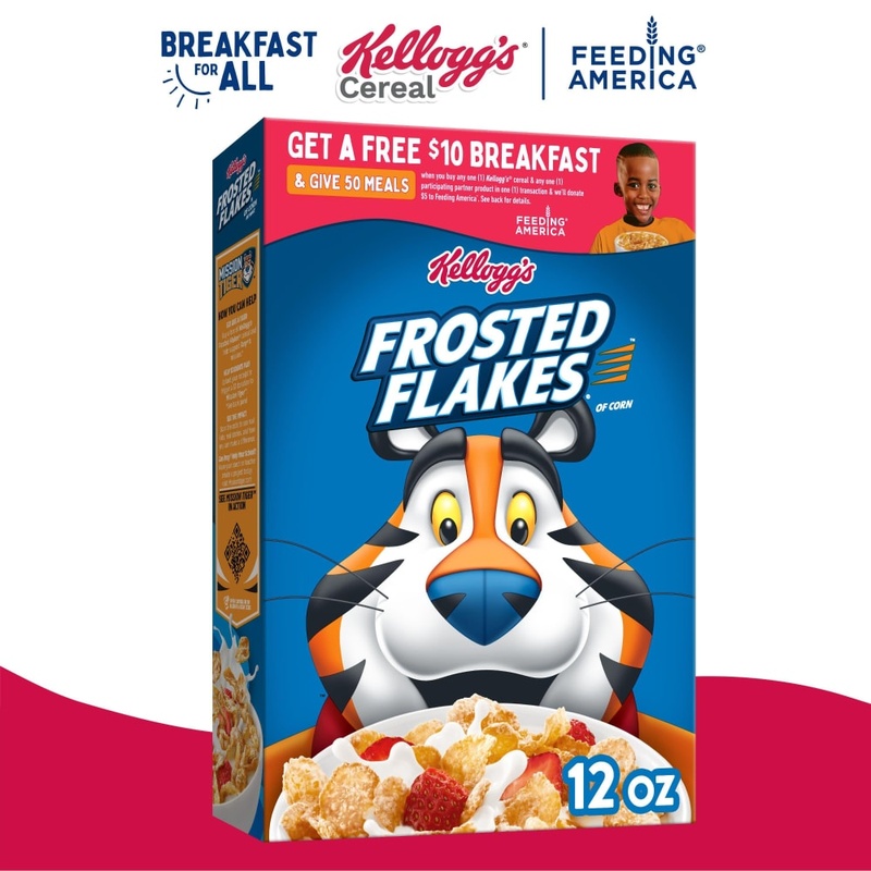 Frosted Flakes Kellogg S Original Breakfast Cereal 12 Oz Box