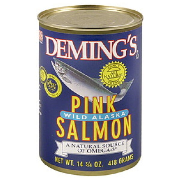 Deming's Pink Wild Caught Alaskan Salmon 14 3/4 Oz Can
