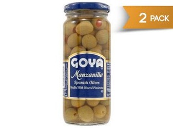 Goya Stuffed Olives 20 Oz â€“ 2 Ct, Each
