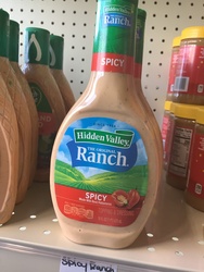 Hidden Valley Condiment & Dressing, Spicy Ranch, Medium 16 Fl Oz