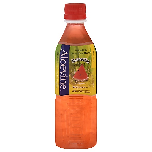 Aloevine Aloe Vera Drink, Refreshing, Watermelon 16.9 Fl Oz