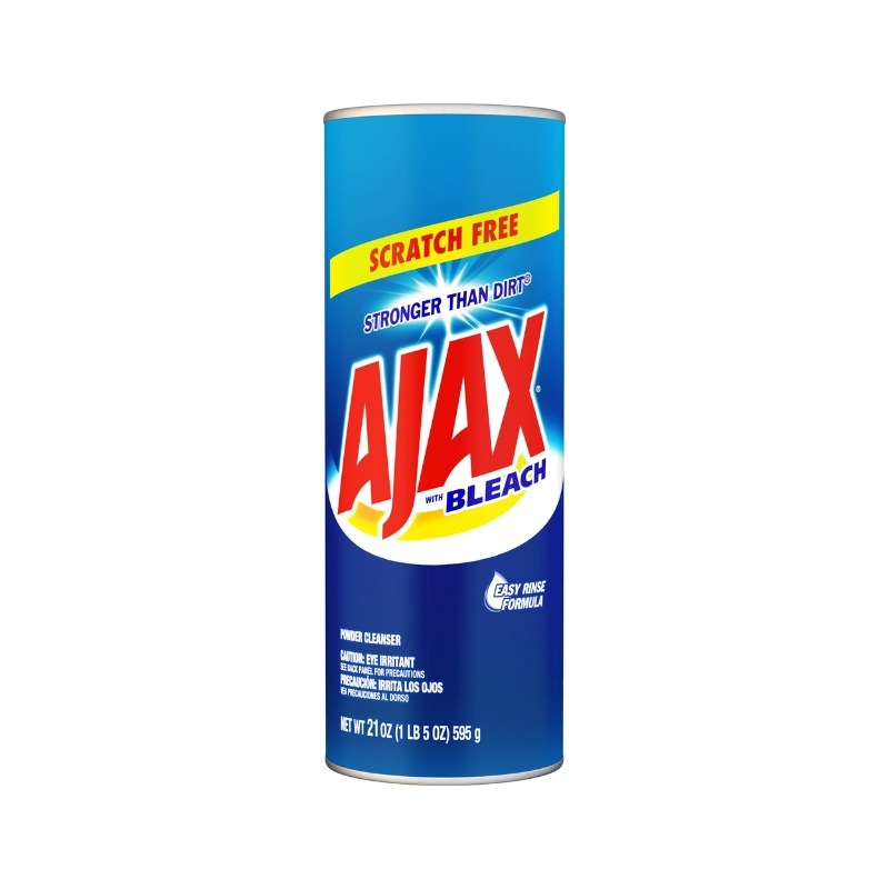 Ajax Powder Cleanser, 21 Oz, Solid, Bleach, White