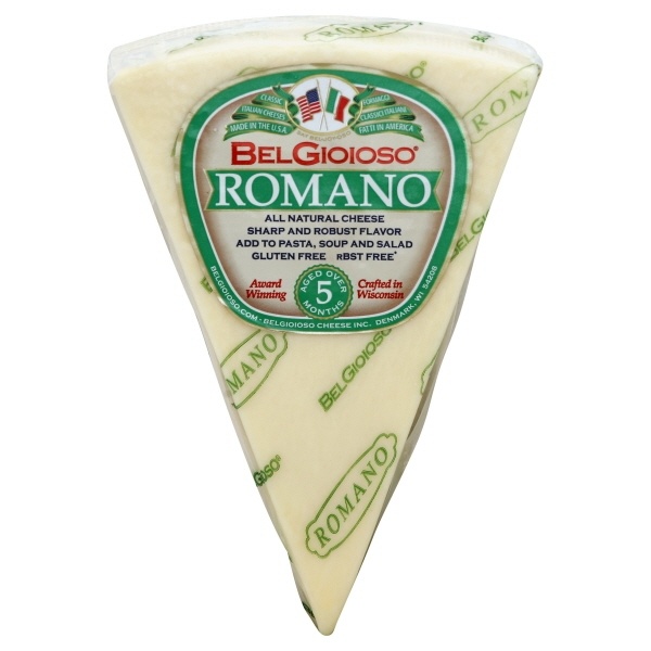 BelGioioso Romano Cheese Wedge, 8 Oz