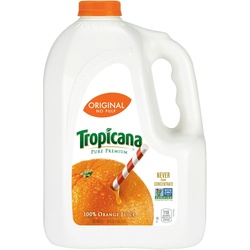 Tropicana Pure Premium 100% Orange Juice Original No Pulp 128 Fl Oz Jug