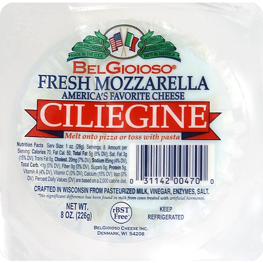 BelGioioso Ciliegine Fresh Mozzarella Cheese 8 Oz